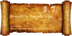 Brezán Tarzícia névjegykártya